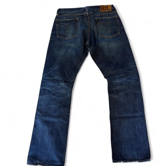RRL Ralph Lauren Selvedge Denim Jeans Dark Wash size 34